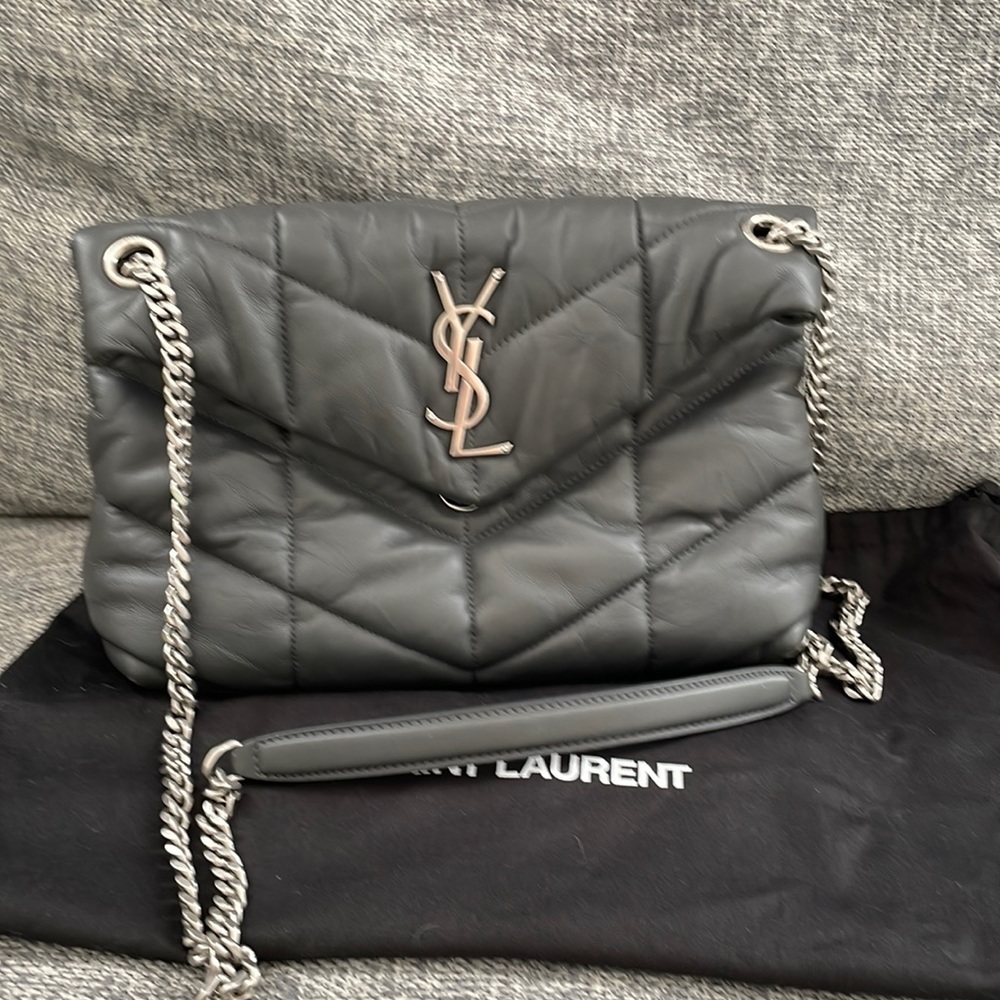 Saint Laurent Lou puffer lambskin size small